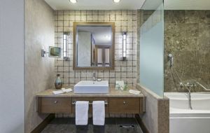 Family Room Pool Access Bathroom